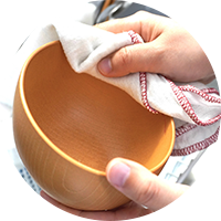 食器ふきなどできることの手伝い